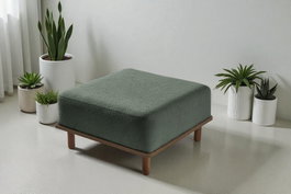 Atelier Del Sofa Puff Texturizado Coco Verde